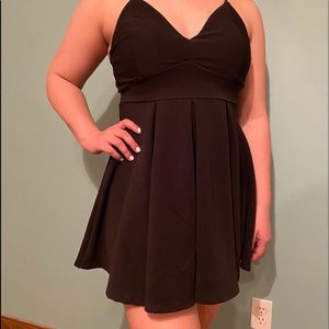 Black Fit and Flare Dress- NWT